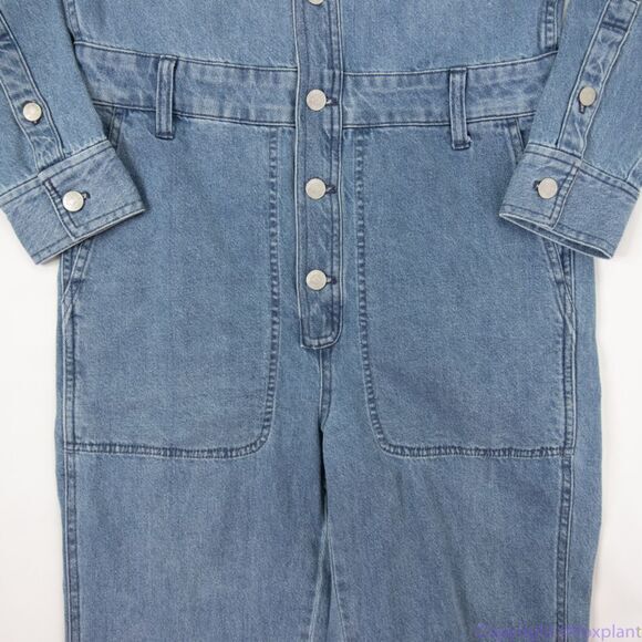 Madewell Denim Relaxed Coverall Jumpsuit in Glenroy Wash, NWT, size S - Picture 10 of 16